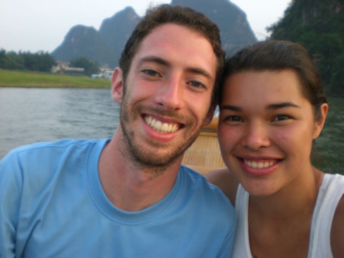 Will and Lani in Yangshuo, China, 2007